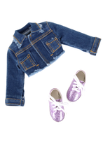 Load image into Gallery viewer, Denim Duo (Purple) - Siblies Outfit
