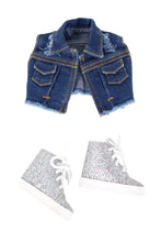 Load image into Gallery viewer, Denim Duo (Silver) - Siblies Outfit
